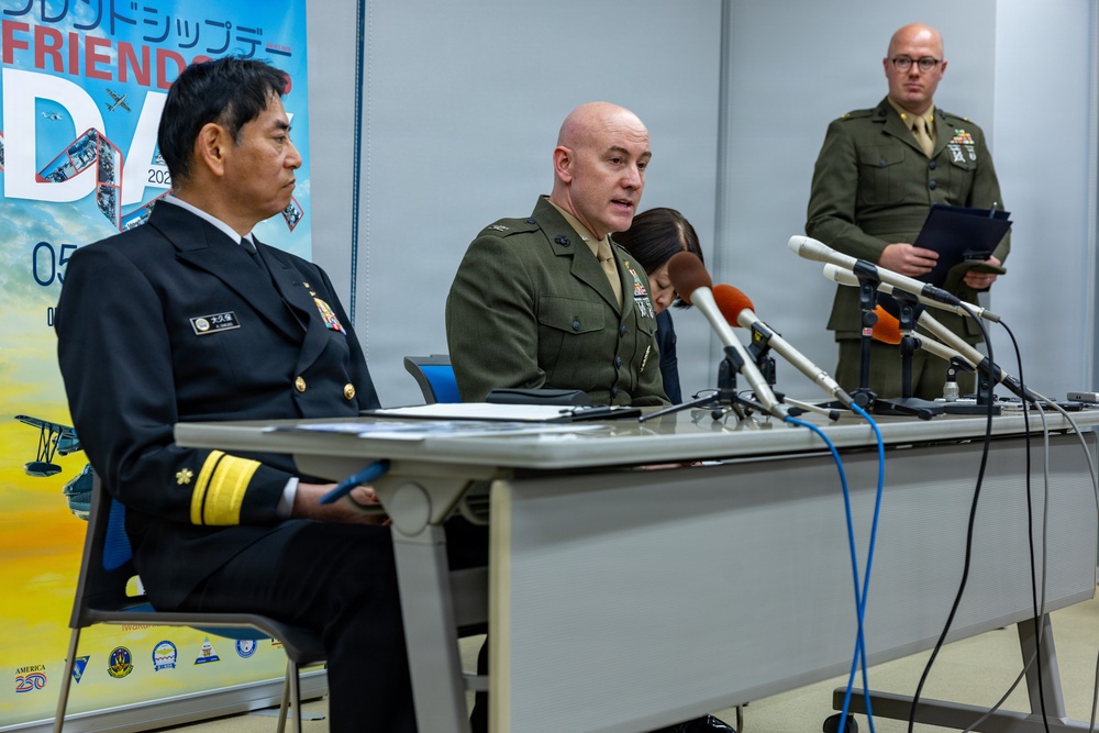 MCAS Iwakuni Commanding Officer and FAW-31 Commander attend the Friendship Day 26 Press Conference