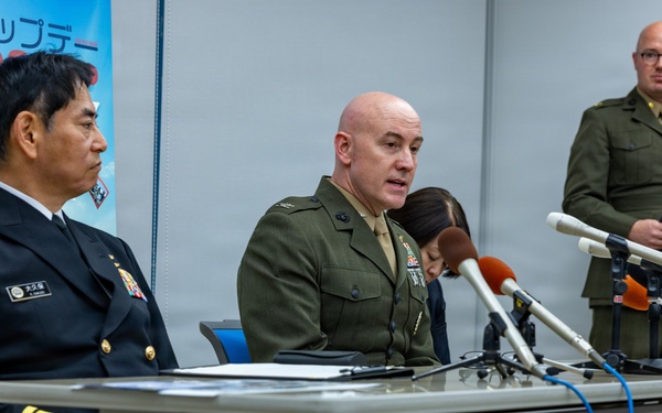 MCAS Iwakuni Commanding Officer and FAW-31 Commander attend the Friendship Day 26 Press Conference