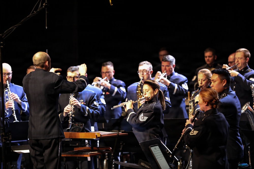U.S. Air Forces in Europe - Air Forces Africa Band performs in Poland