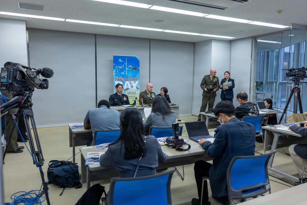 MCAS Iwakuni Commanding Officer and FAW-31 Commander attend the Friendship Day 26 Press Conference