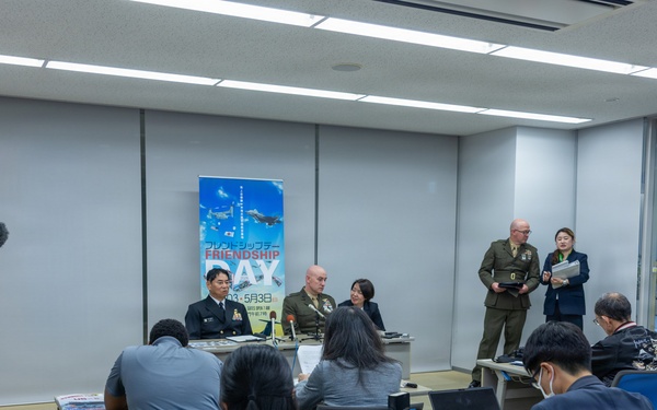 MCAS Iwakuni Commanding Officer and FAW-31 Commander attend the Friendship Day 26 Press Conference