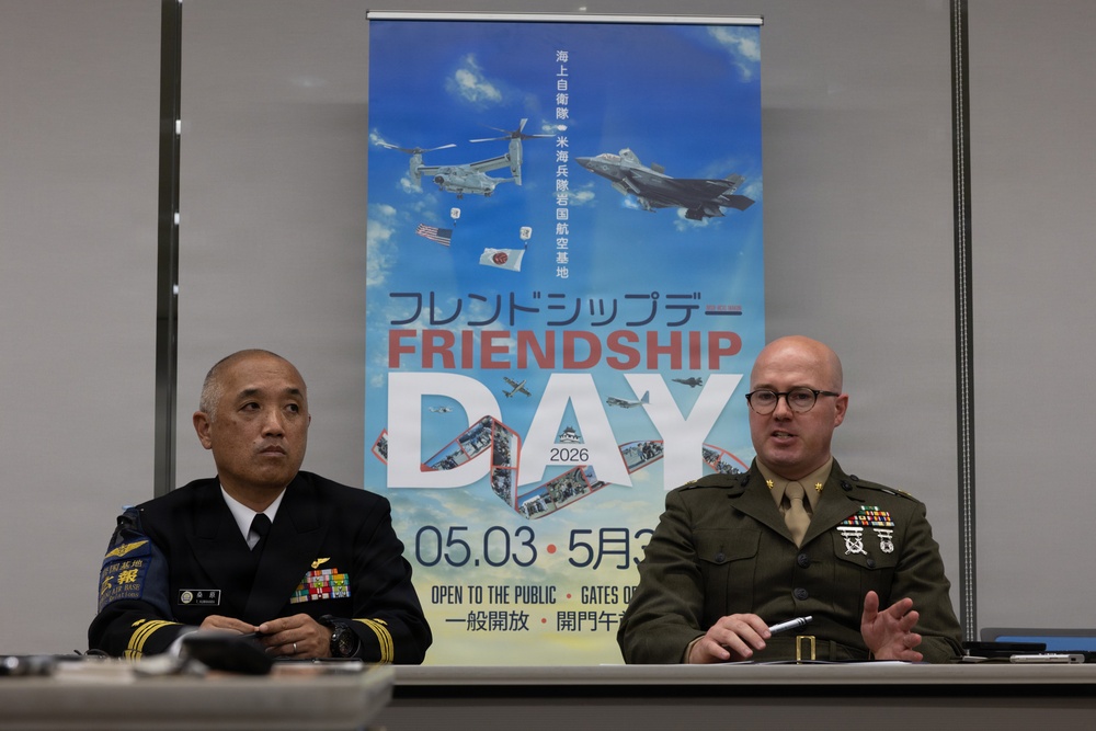 MCAS Iwakuni Commanding Officer and FAW-31 Commander attend the Friendship Day 26 Press Conference