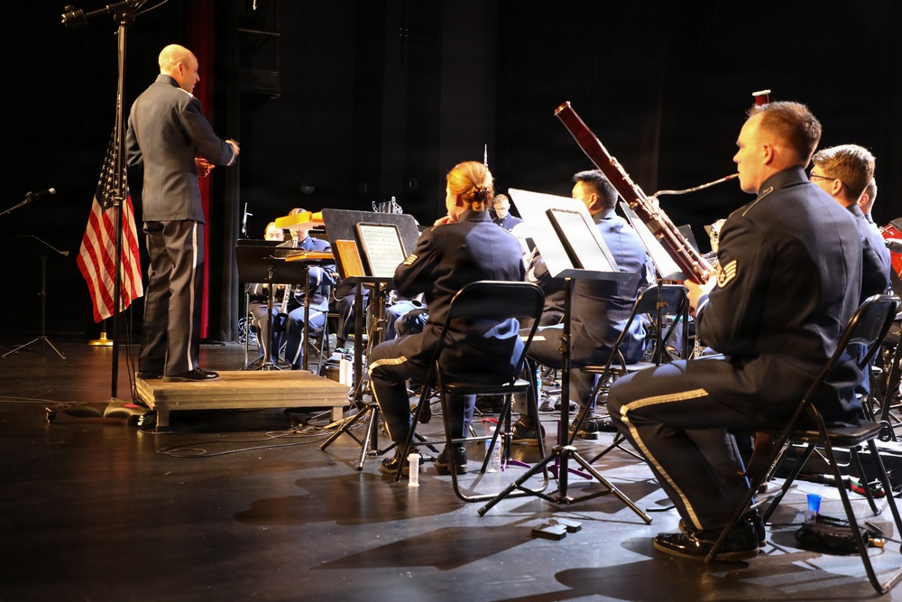 U.S. Air Forces in Europe - Air Forces Africa Band performs in Poland