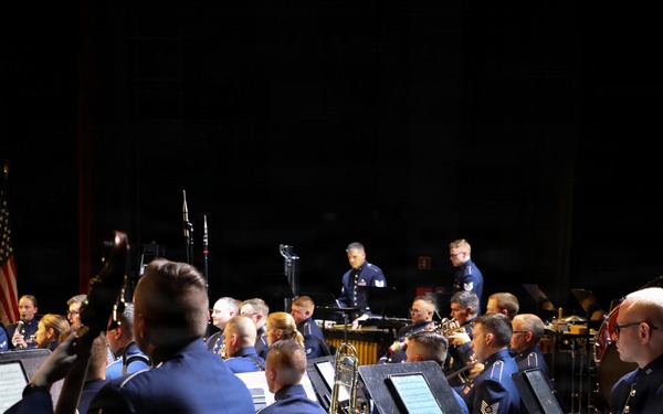 U.S. Air Forces in Europe - Air Forces Africa Band performs in Poland