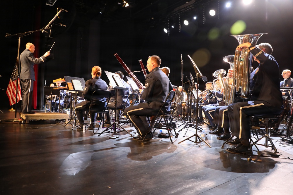 U.S. Air Forces in Europe - Air Forces Africa Band performs in Poland
