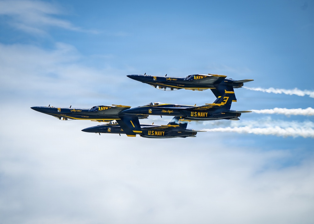The Blue Angels perform at Cocoa Beach