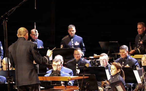 U.S. Air Forces in Europe - Air Forces Africa Band performs in Poland