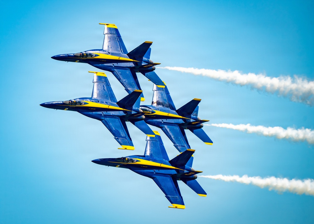 The Blue Angels perform at Cocoa Beach