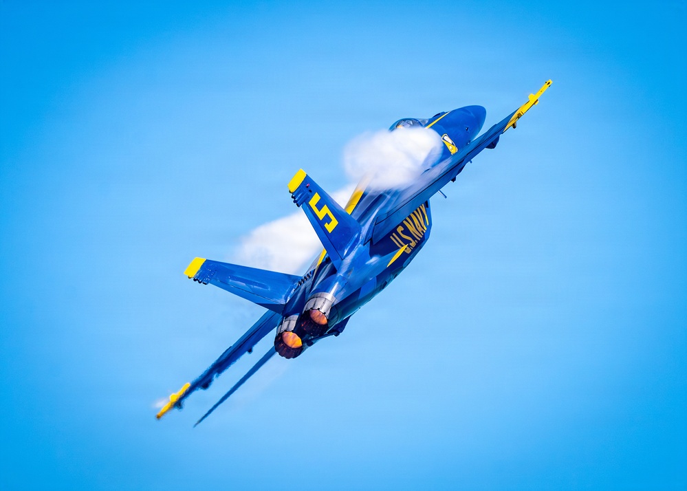 The Blue Angels perform at Cocoa Beach
