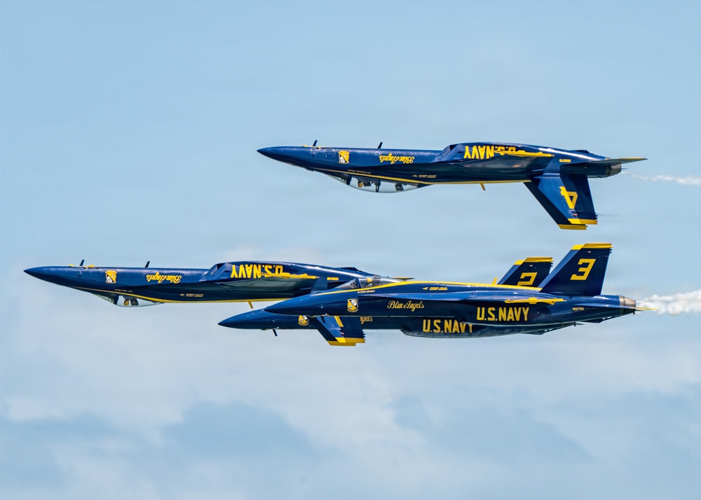 The Blue Angels perform at Cocoa Beach