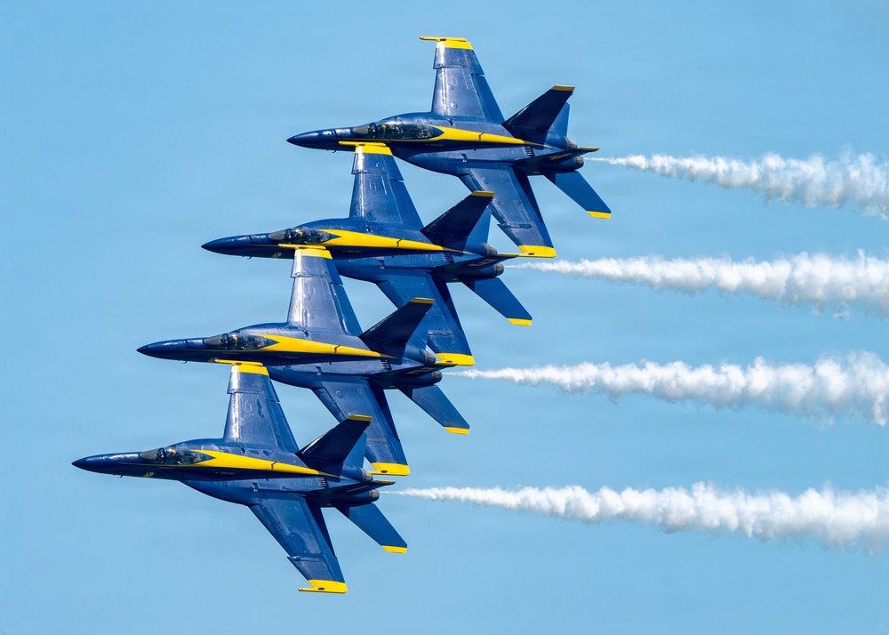 The Blue Angels perform at Cocoa Beach