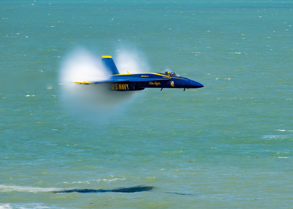 The Blue Angels perform at Cocoa Beach