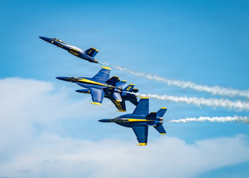 The Blue Angels perform at Cocoa Beach
