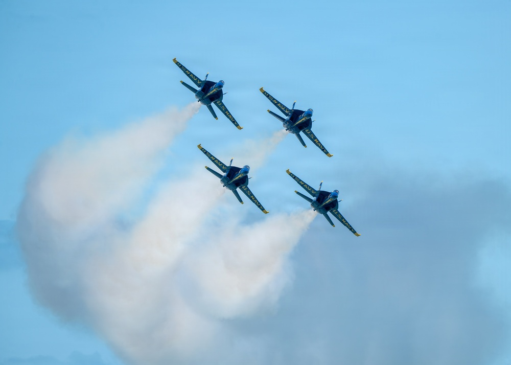 The Blue Angels perform at Cocoa Beach
