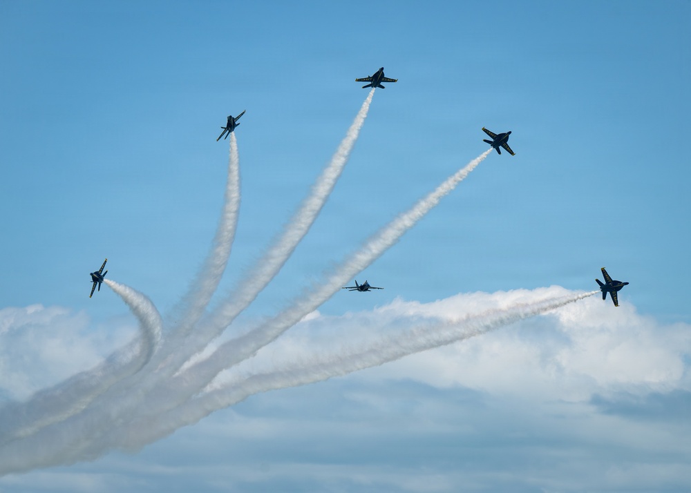 The Blue Angels perform at Cocoa Beach
