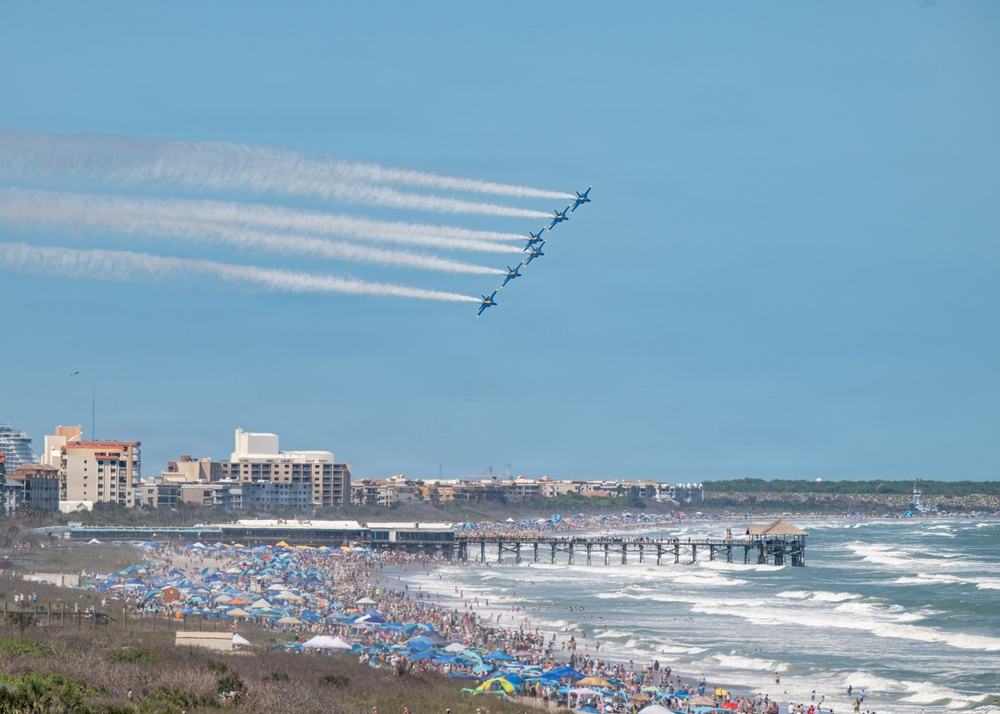 The Blue Angels perform at Cocoa Beach