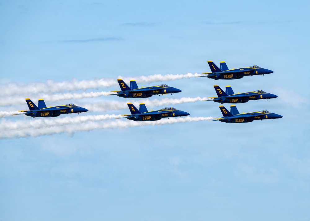 The Blue Angels perform at Cocoa Beach
