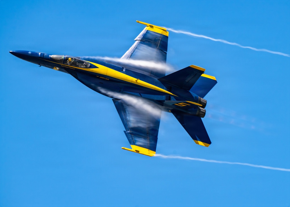 The Blue Angels perform at Cocoa Beach