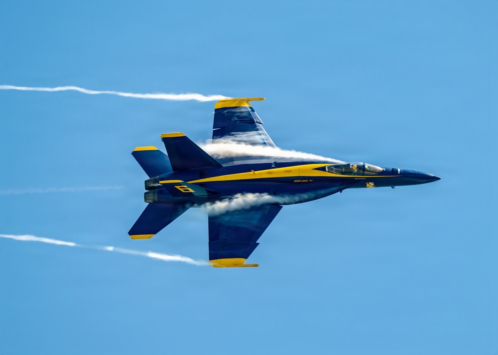 The Blue Angels perform at Cocoa Beach