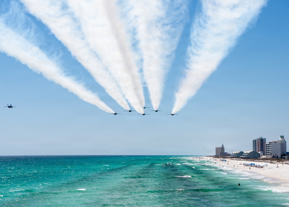 The Blue Angels return home