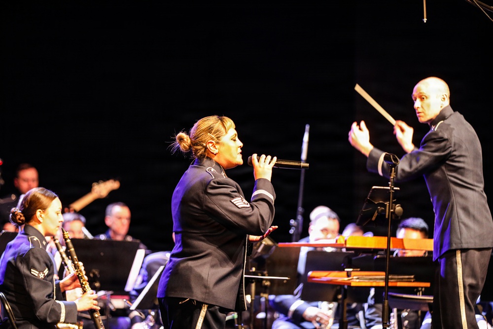 U.S. Air Forces in Europe - Air Forces Africa Band performs in Poland
