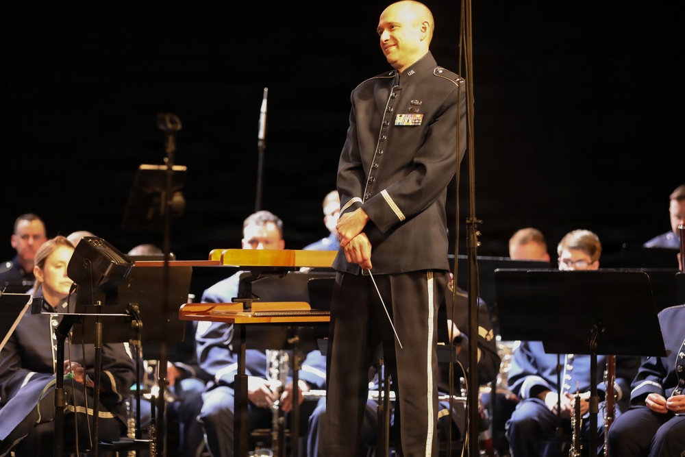 U.S. Air Forces in Europe - Air Forces Africa Band performs in Poland