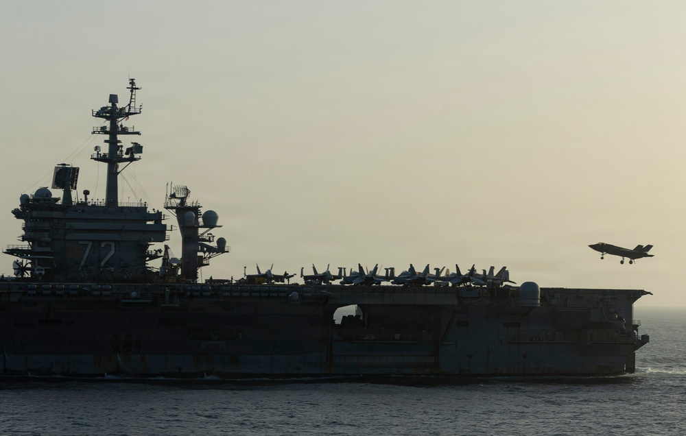 USS Abraham Lincoln (CVN 72) conducts U.S. blockade operations