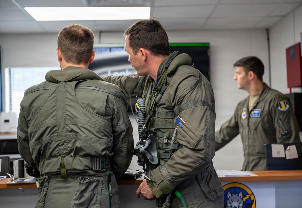 Finnish pilot completes first F-35 training flight at Ebbing ANGB