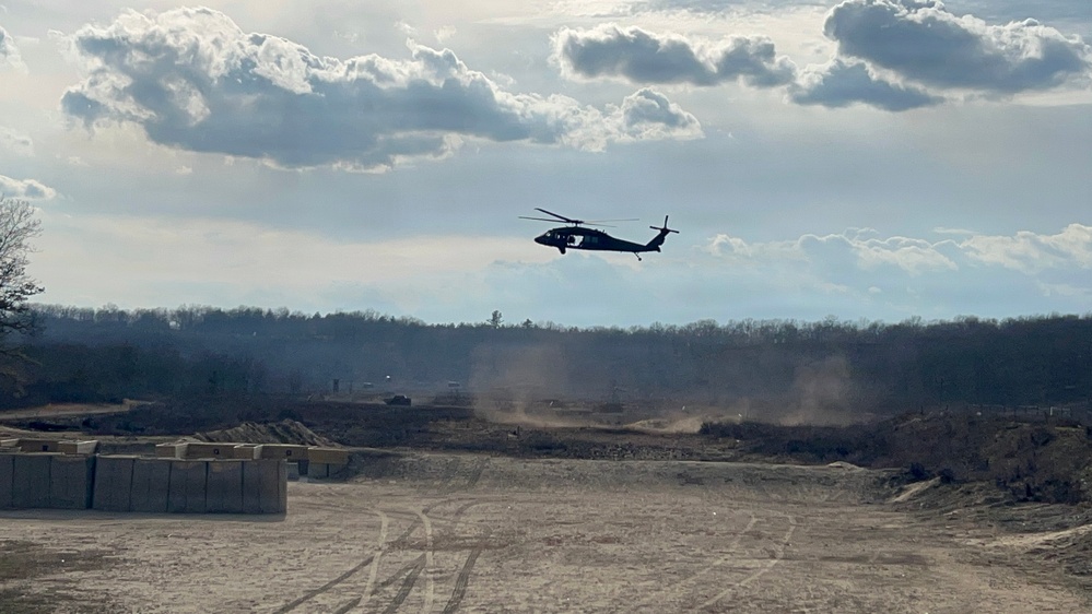 Taking advantage of the clear conditions at Devens RFTA