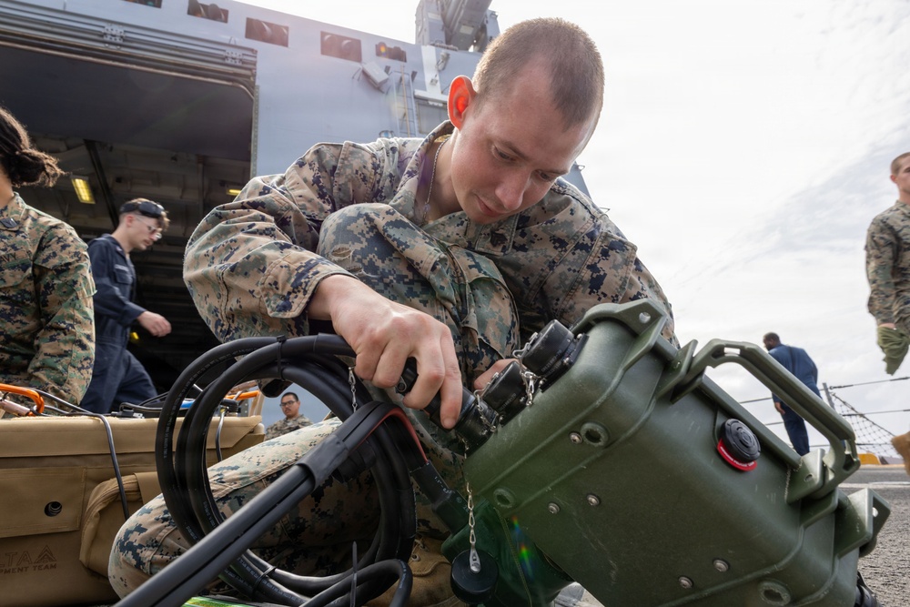 USS Portland Sailors and Marines Conduct Routine Operations