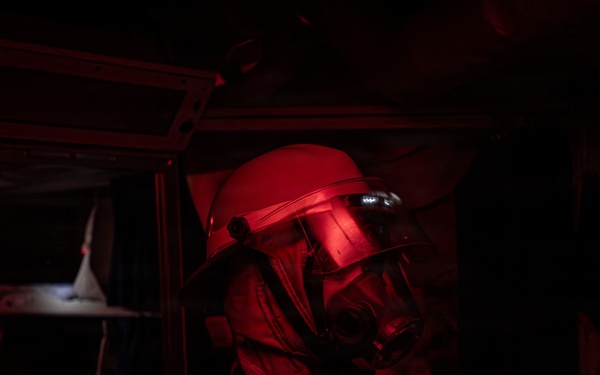 USS Gridley Damage Control Drill