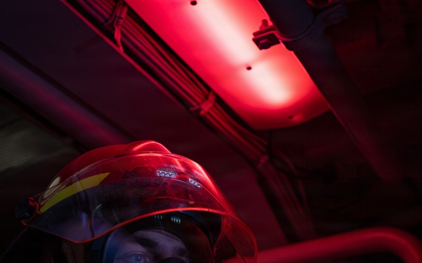 USS Gridley Damage Control Drill