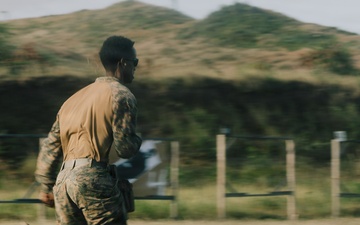 22nd MEU (SOC) | India Co. Conduct Competition-Style Pistol Range