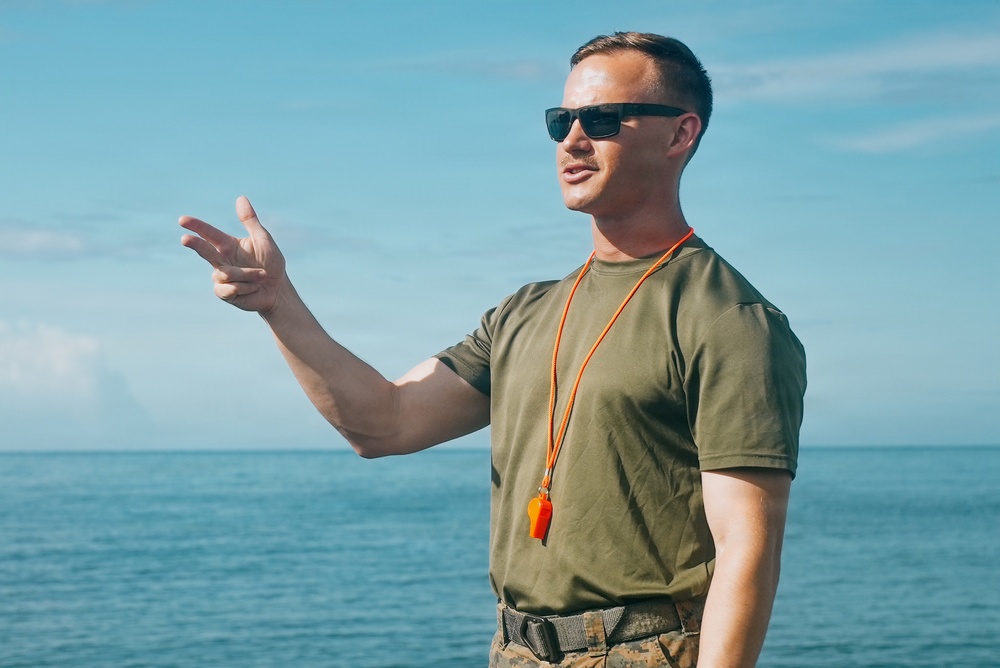 22nd MEU (SOC) | India Co. Open Water Swim Training