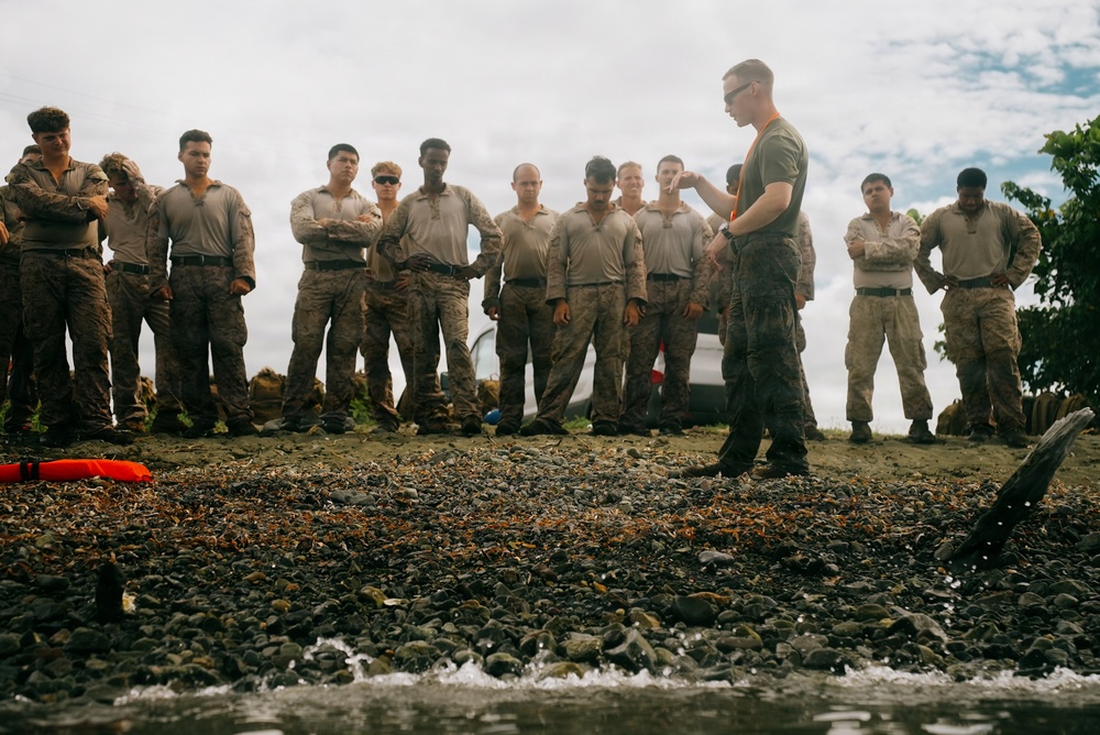 22nd MEU (SOC) | India Co. Open Water Swim Training