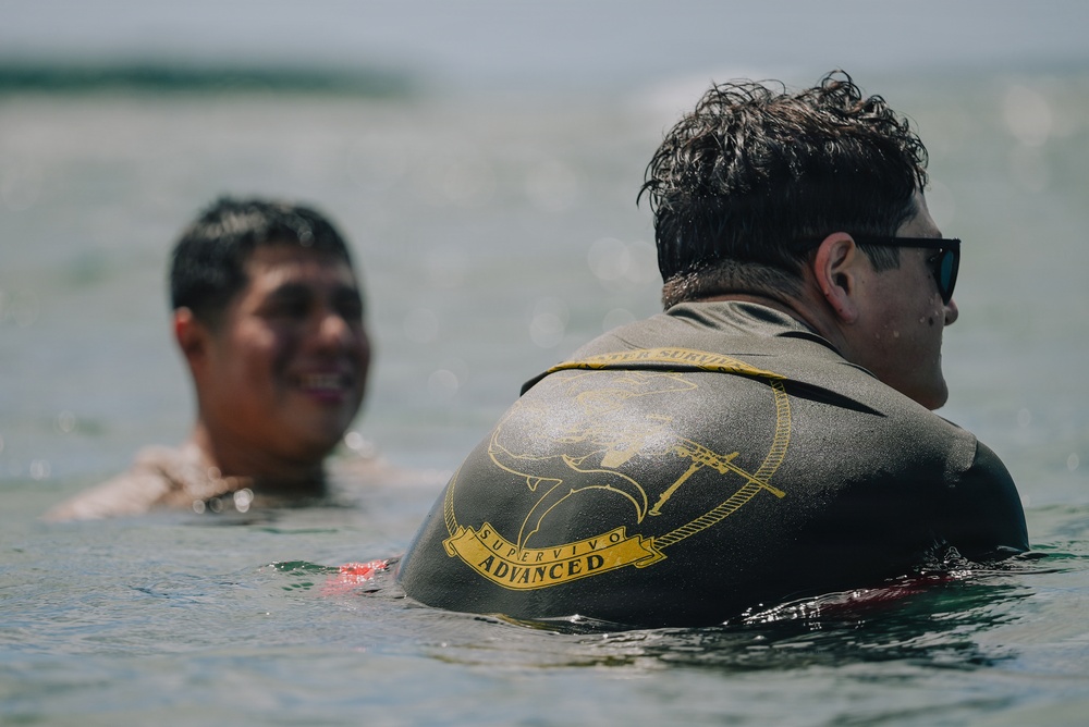 22nd MEU (SOC) | India Co. Open Water Swim Training