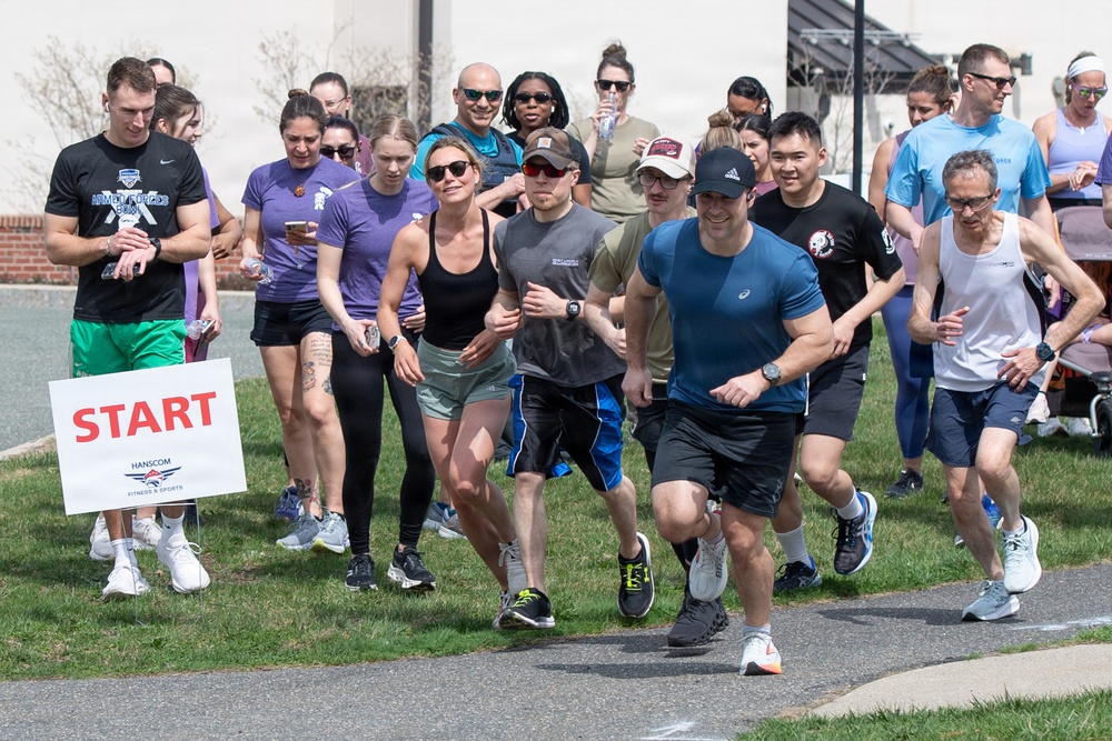 Fitness center hosts military child month fun run