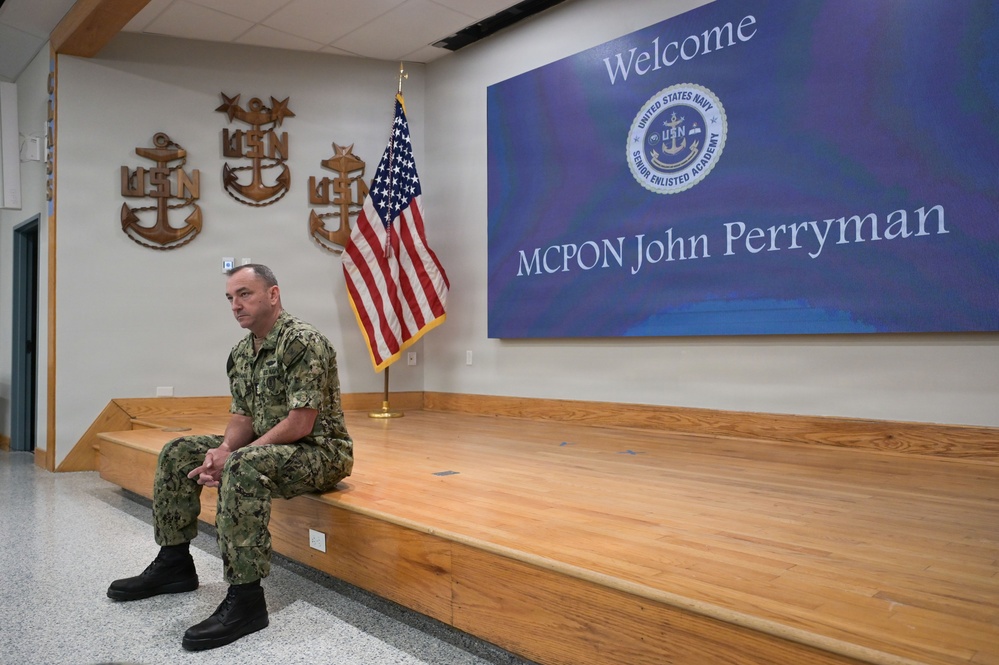 MCPON John Perryman visits Naval Station Newport, Rhode Island