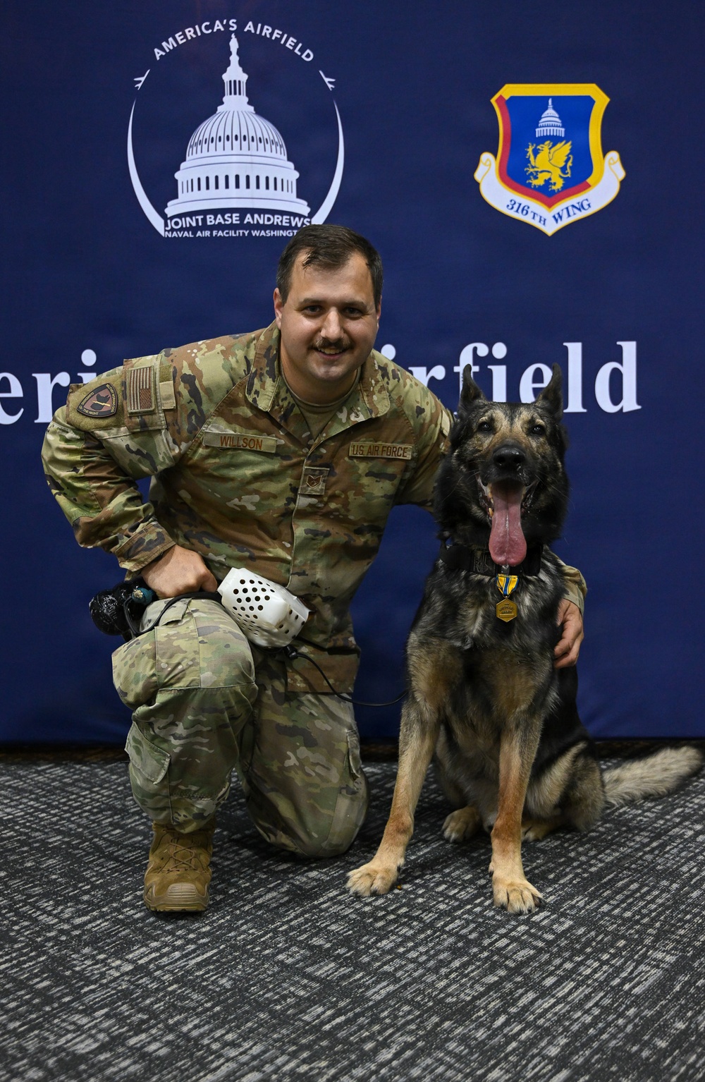 Furry Fighters: Military Working Dogs Howoard and Baily Retire