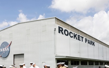 Marines and Sailors tour NASA’s Camp Johnson