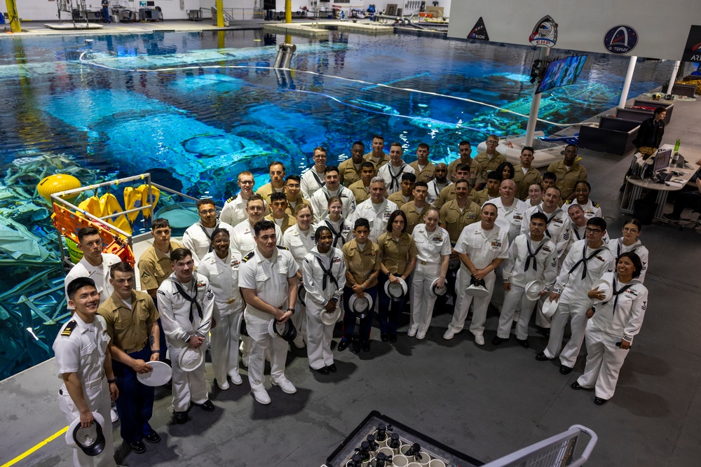 Marines and Sailors tour NASA’s Camp Johnson