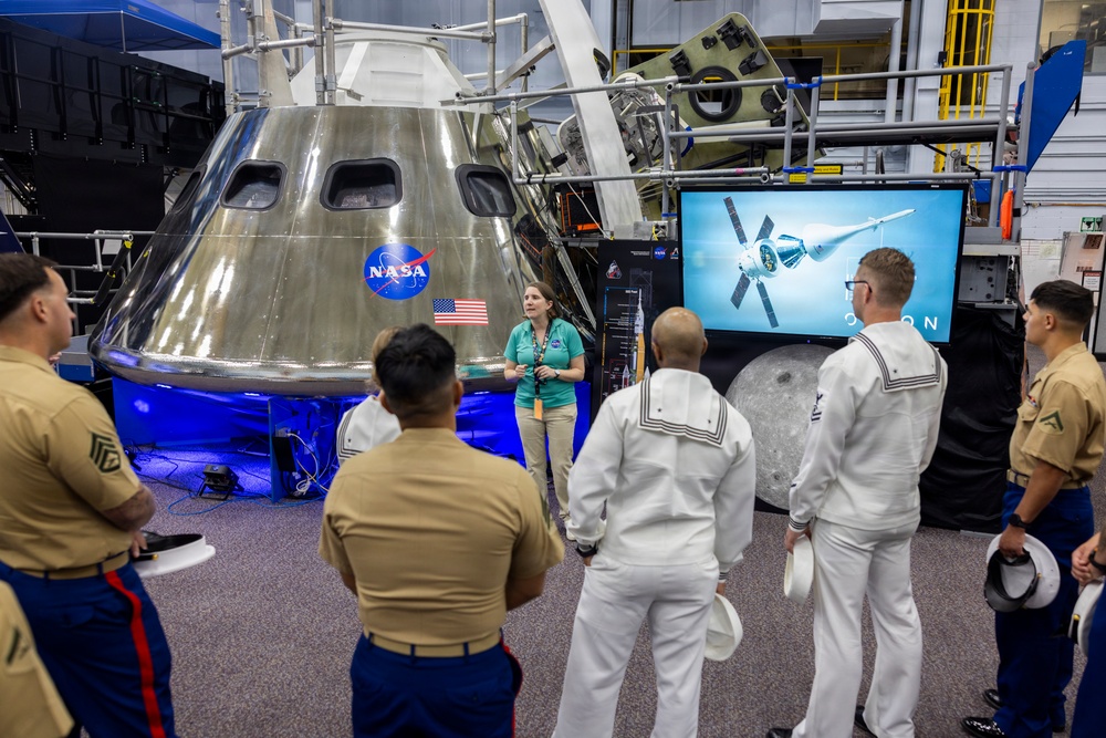 Marines and Sailors tour NASA’s Camp Johnson