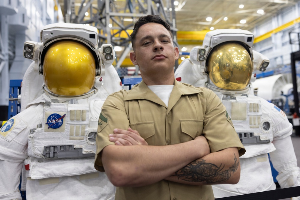 Marines and Sailors tour NASA’s Camp Johnson
