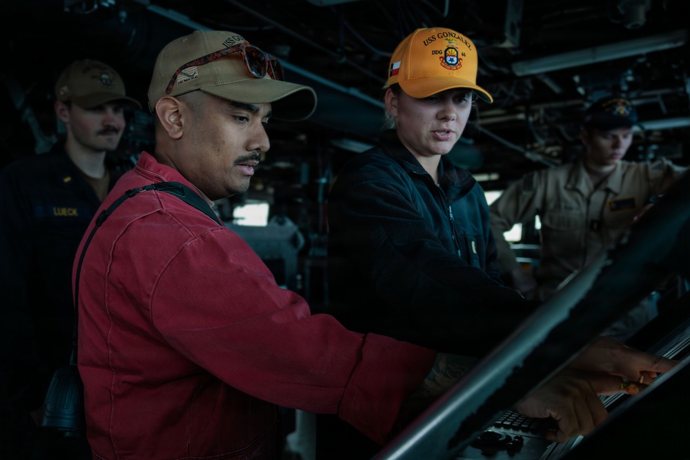 Routine Operations aboard USS Gonzalez (DDG 66)