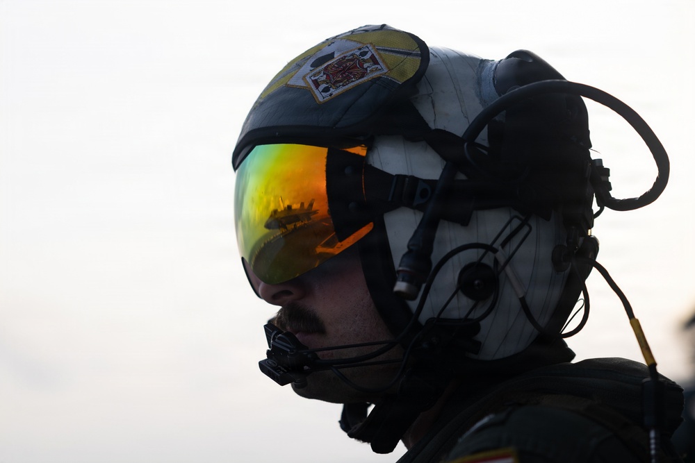 11th MEU Marines Conduct F-35B Flight Operations Aboard USS Boxer