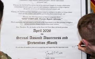 Sexual Assault Awareness and Prevention Month proclamation signing