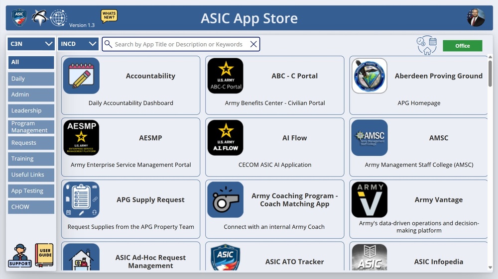 CECOM ASIC app store