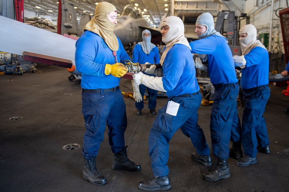 USS Theodore Roosevelt General Quarters Drill