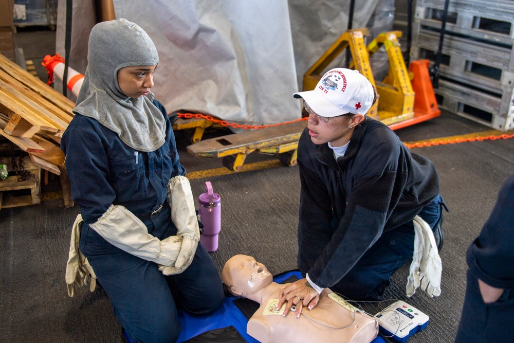 USS Theodore Roosevelt Training