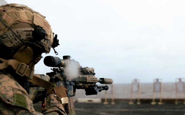 22nd MEU (SOC) | Lima Co. BLT 3/6 Deck Shoot Aboard USS San Antonio